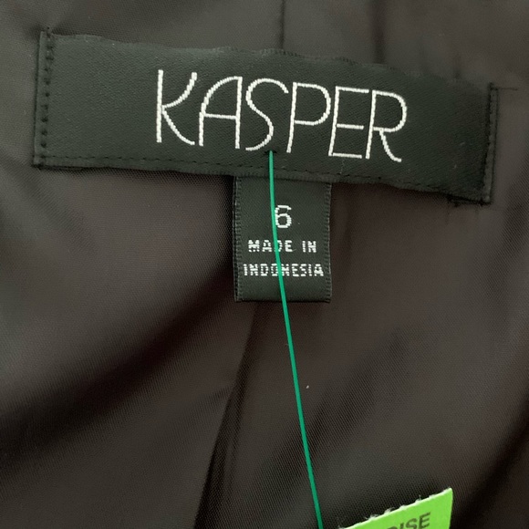 Kasper Open Front Bold Print Jacket Size 6 - Picture 5 of 6